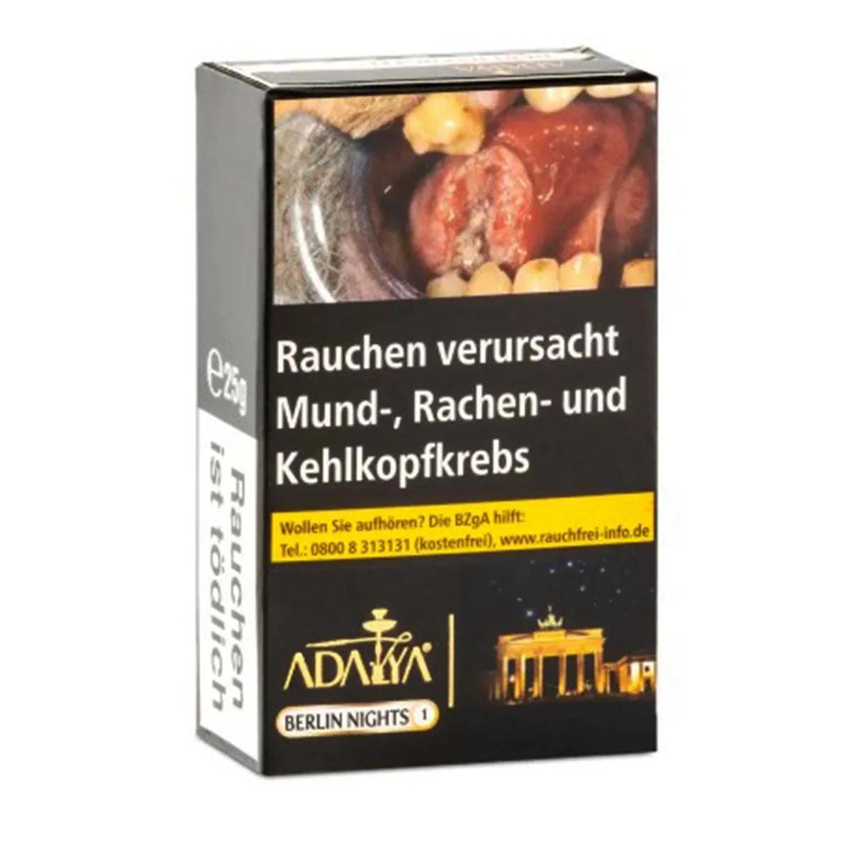 Adalya Tabak 25g Berlin Nights - Pfirsich & Minze - Dschinni GmbH