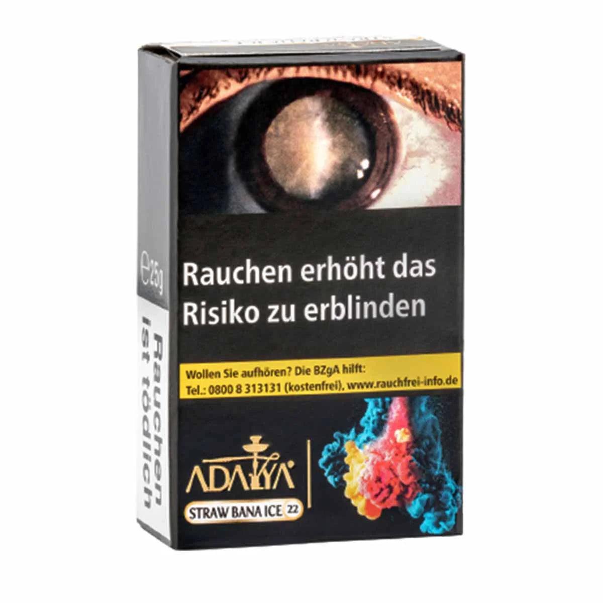 Adalya Tabak 25g - Straw Bana Ice - Erdbeere & Banane - Dschinni GmbH