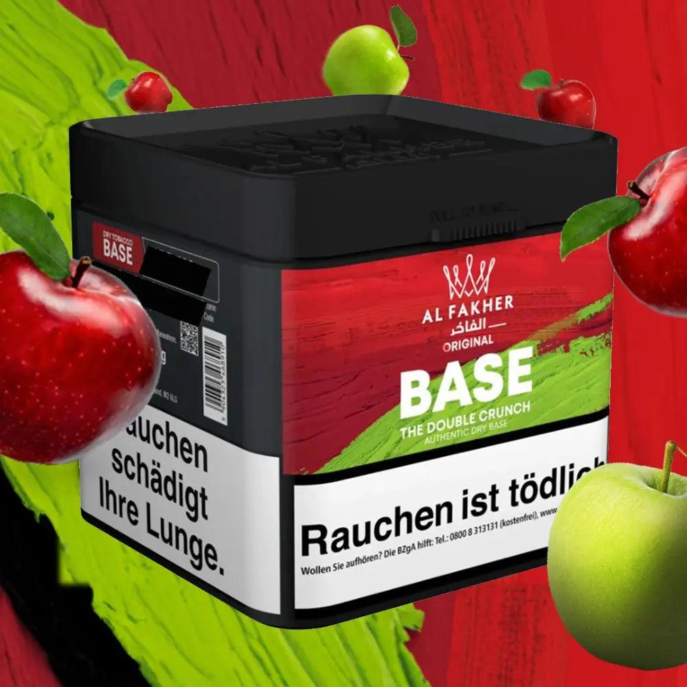 Al Fakher Base 500g - The Double Crunch - Doppel Apfel - Dschinni GmbH