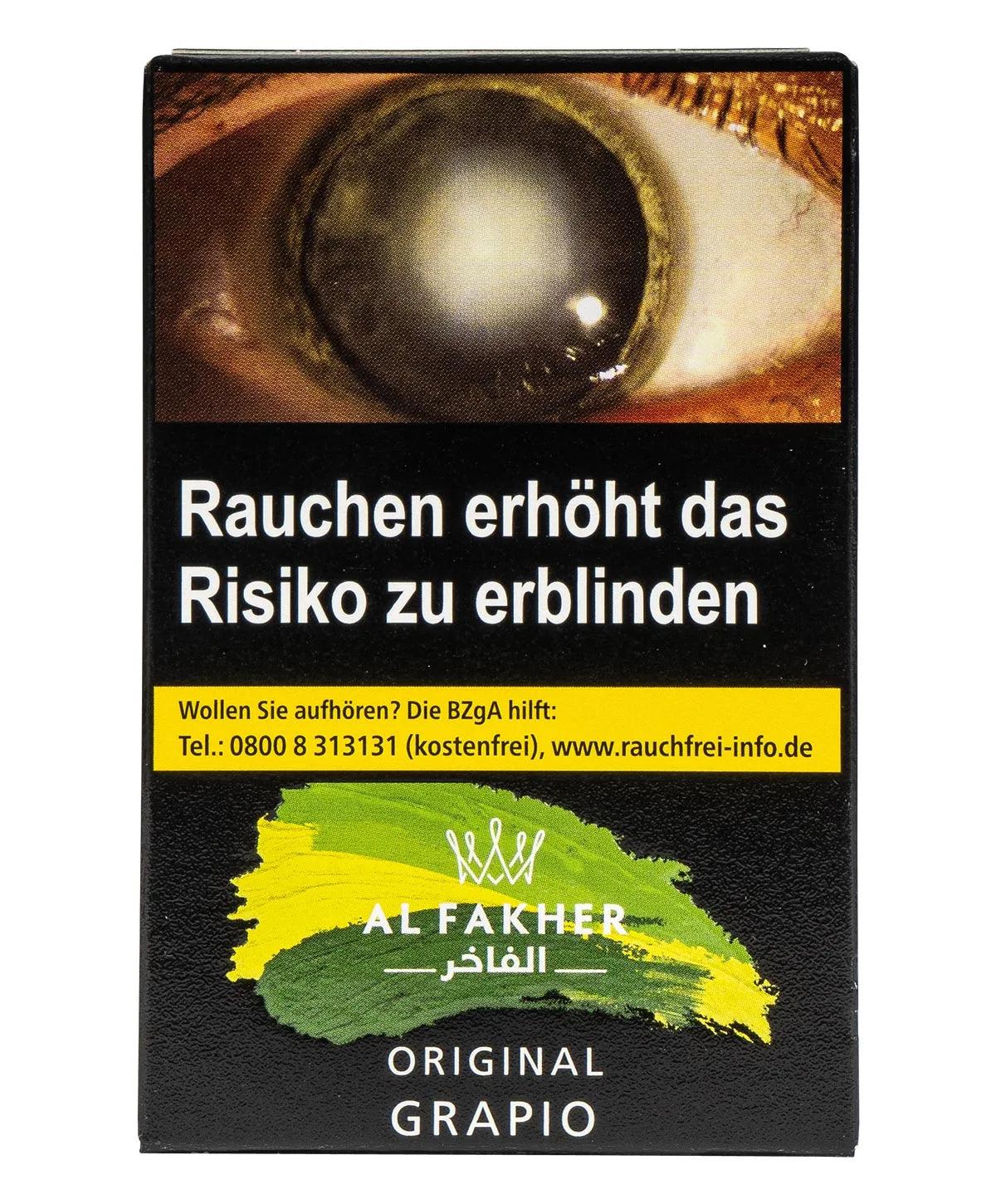 Al Fakher Tabak Grapio 25g - Grüne Traube - Dschinni GmbH