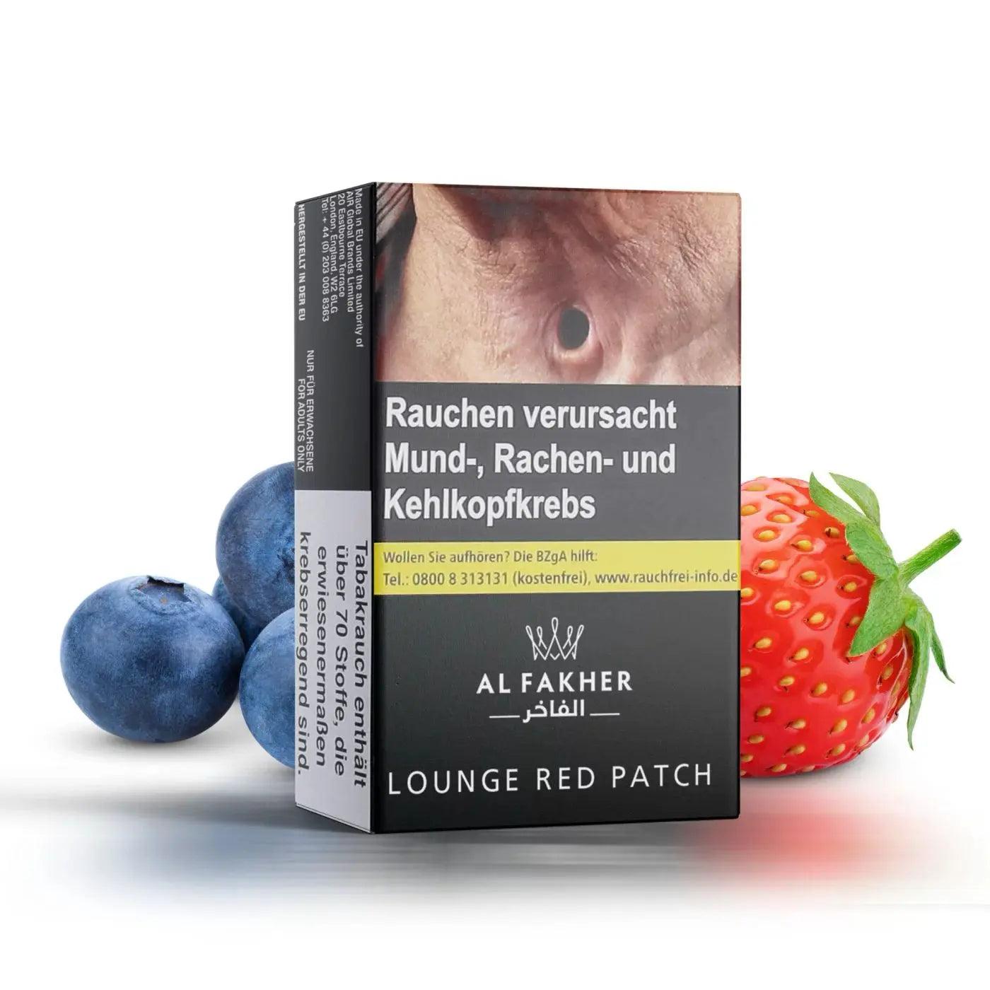 Al Fakher Lounge Red Patch Erdbeere Blaubeere Shischa Tabak