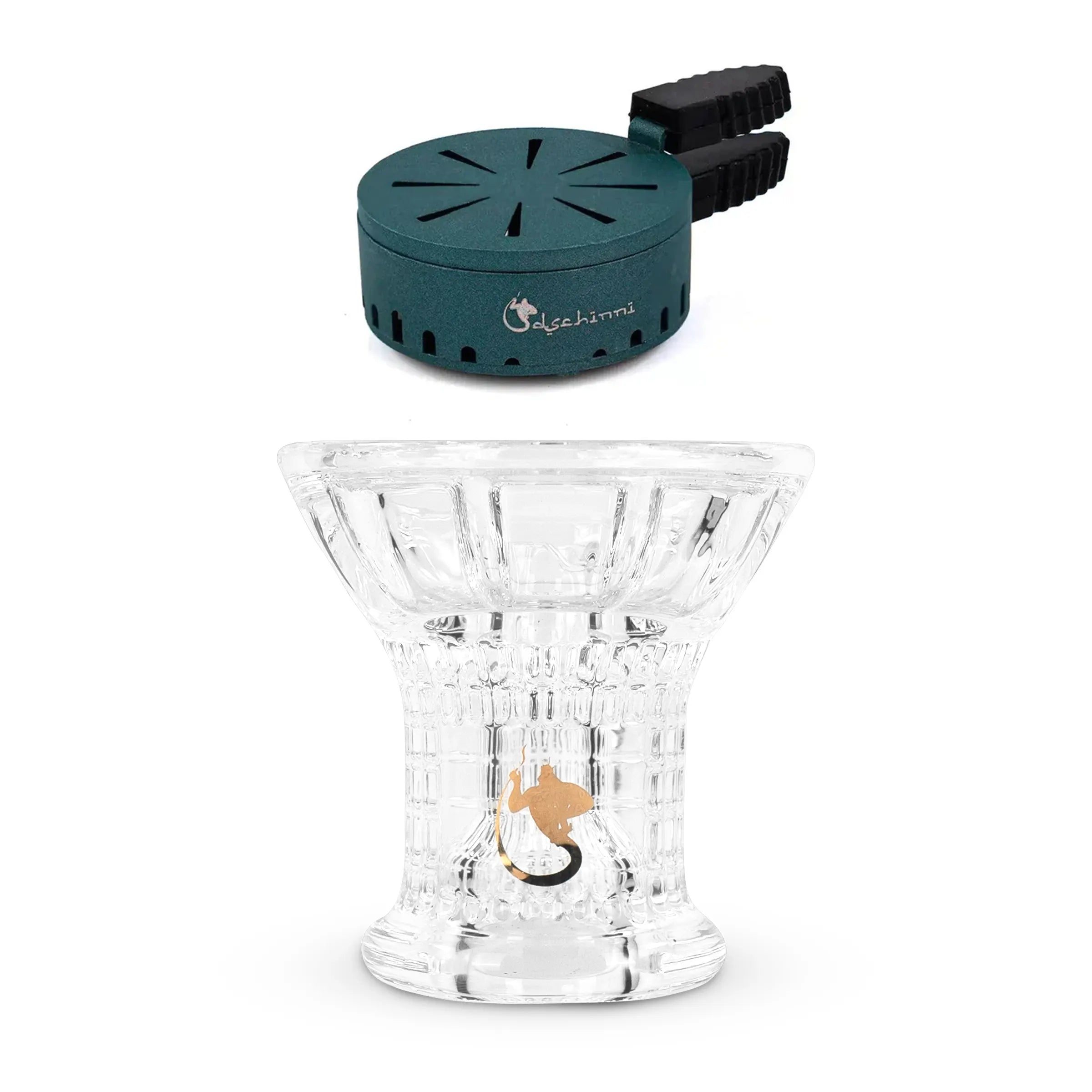 Dschinni glass head Phunnel Apollon set with mod and crown HMD (certified laboratory glass high borosilicate glass 3.3)
