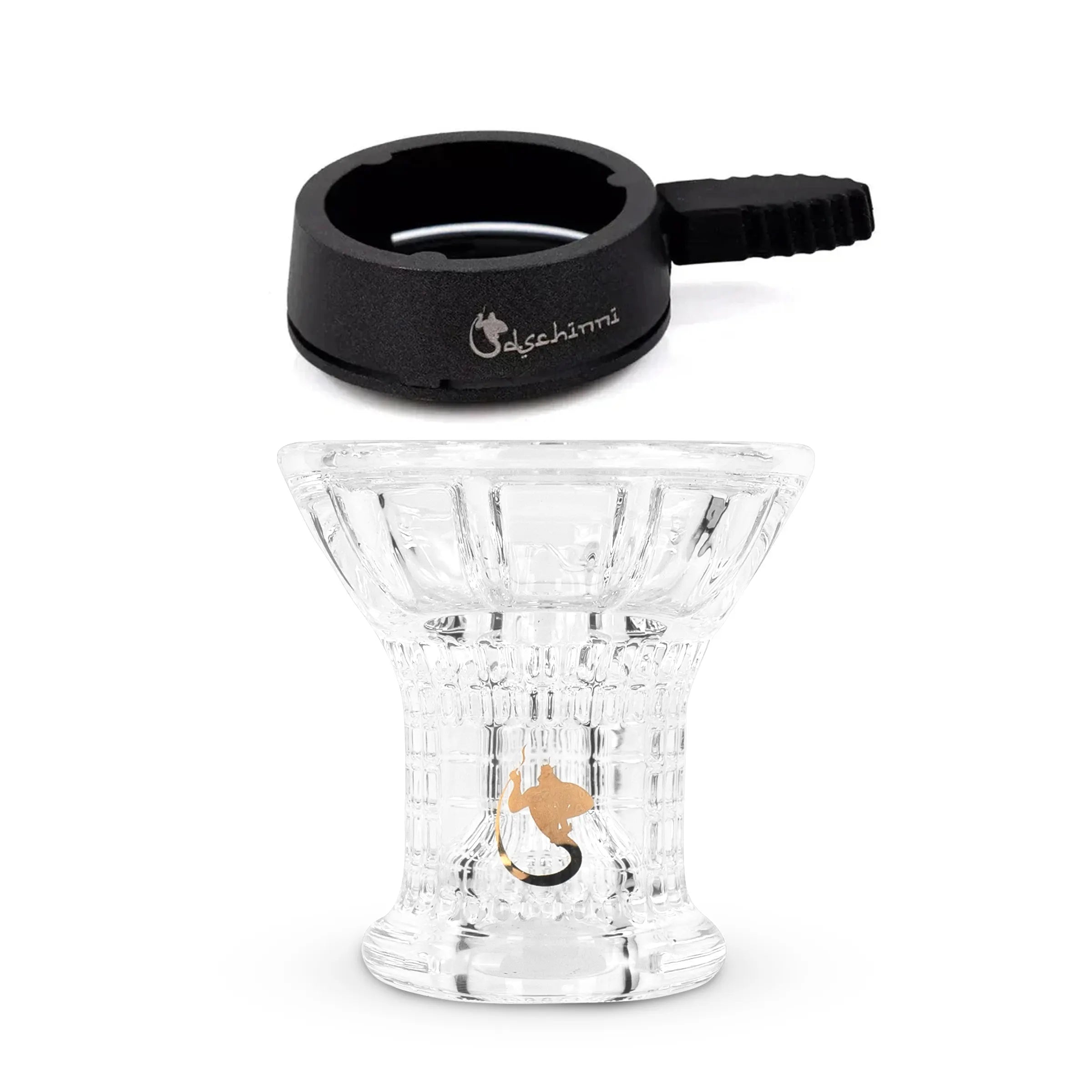 Dschinni Glaskopf Phunnel Apollon Set mit Mod und Screen HMD (zertifiziertes Laborglas High Borosilikatglas 3.3)