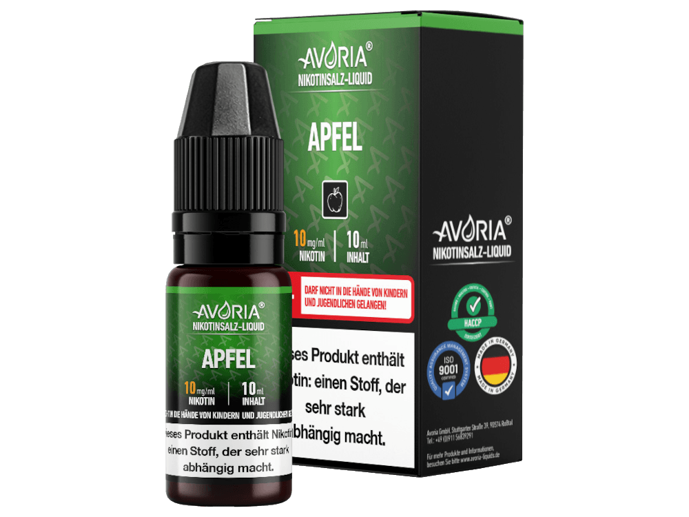 Avoria - Nikotinsalz Liquid - Apfel - Dschinni GmbH