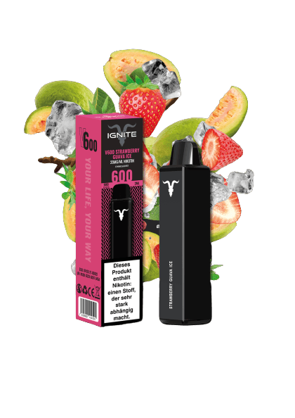 IGNITE Vape V600 - Strawberry Guava - Dschinni GmbH