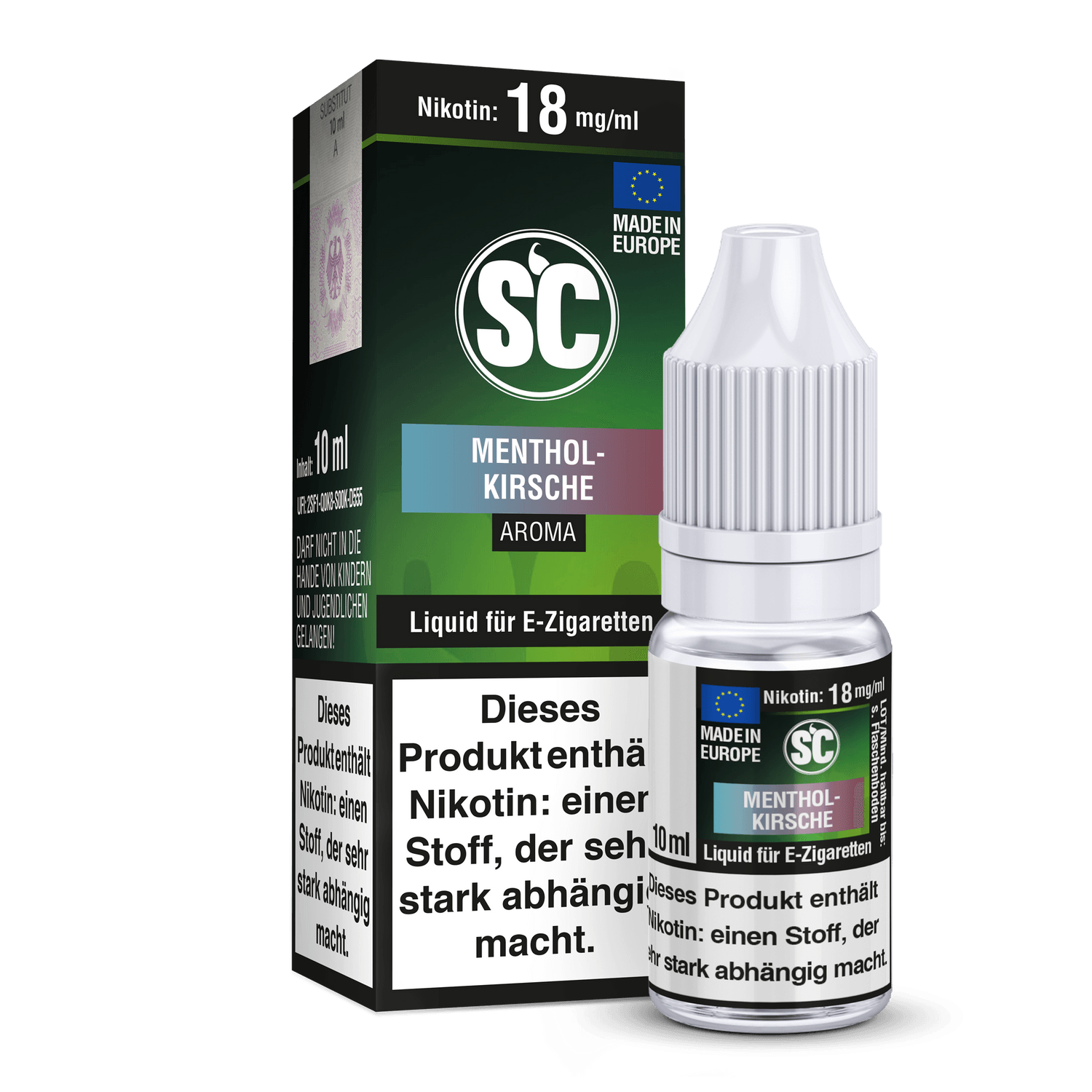 Menthol-Kirsche E-Zigaretten Liquid - Dschinni GmbH