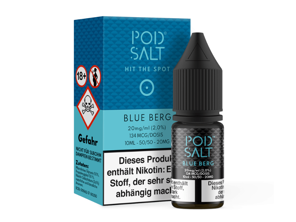 Pod Salt - Blue Berg - Nikotinsalz Liquid - Dschinni GmbH