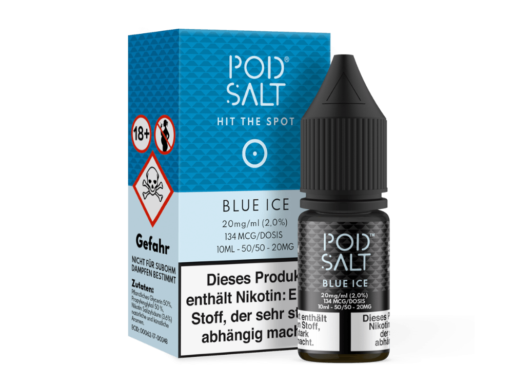 Pod Salt - Blue Ice - Nikotinsalz Liquid - Dschinni GmbH