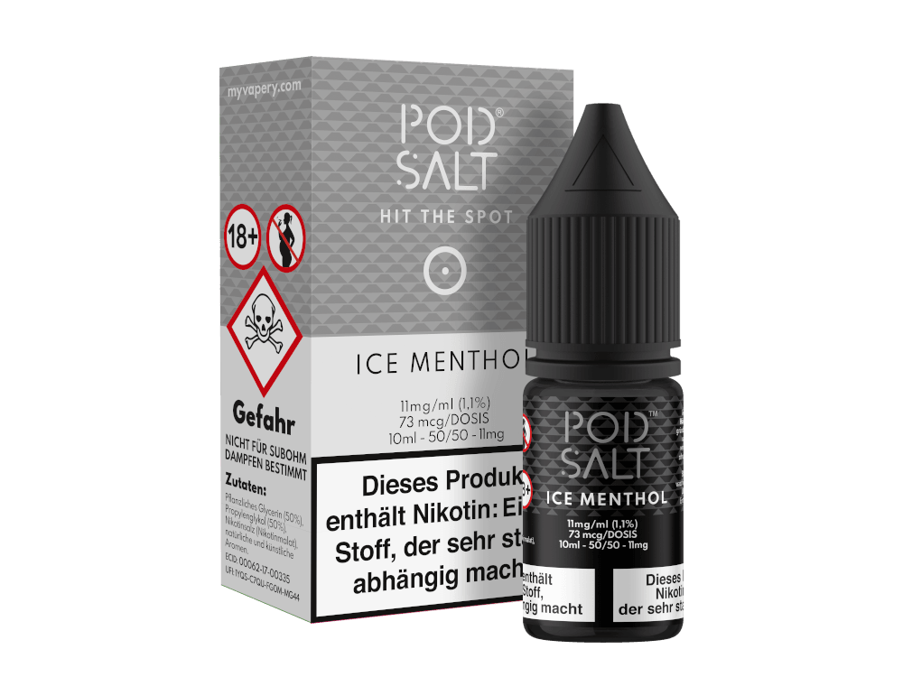 Pod Salt - Ice Menthol - Nikotinsalz Liquid - Dschinni GmbH