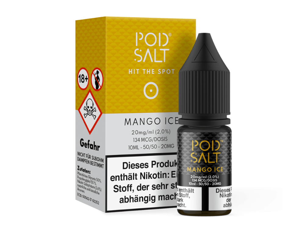 Pod Salt - Mango Ice - Nikotinsalz Liquid - Dschinni GmbH