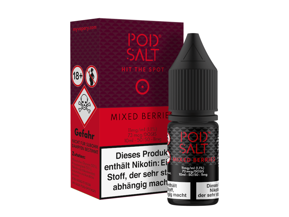 Pod Salt - Mixed Berries - Nikotinsalz Liquid - Dschinni GmbH