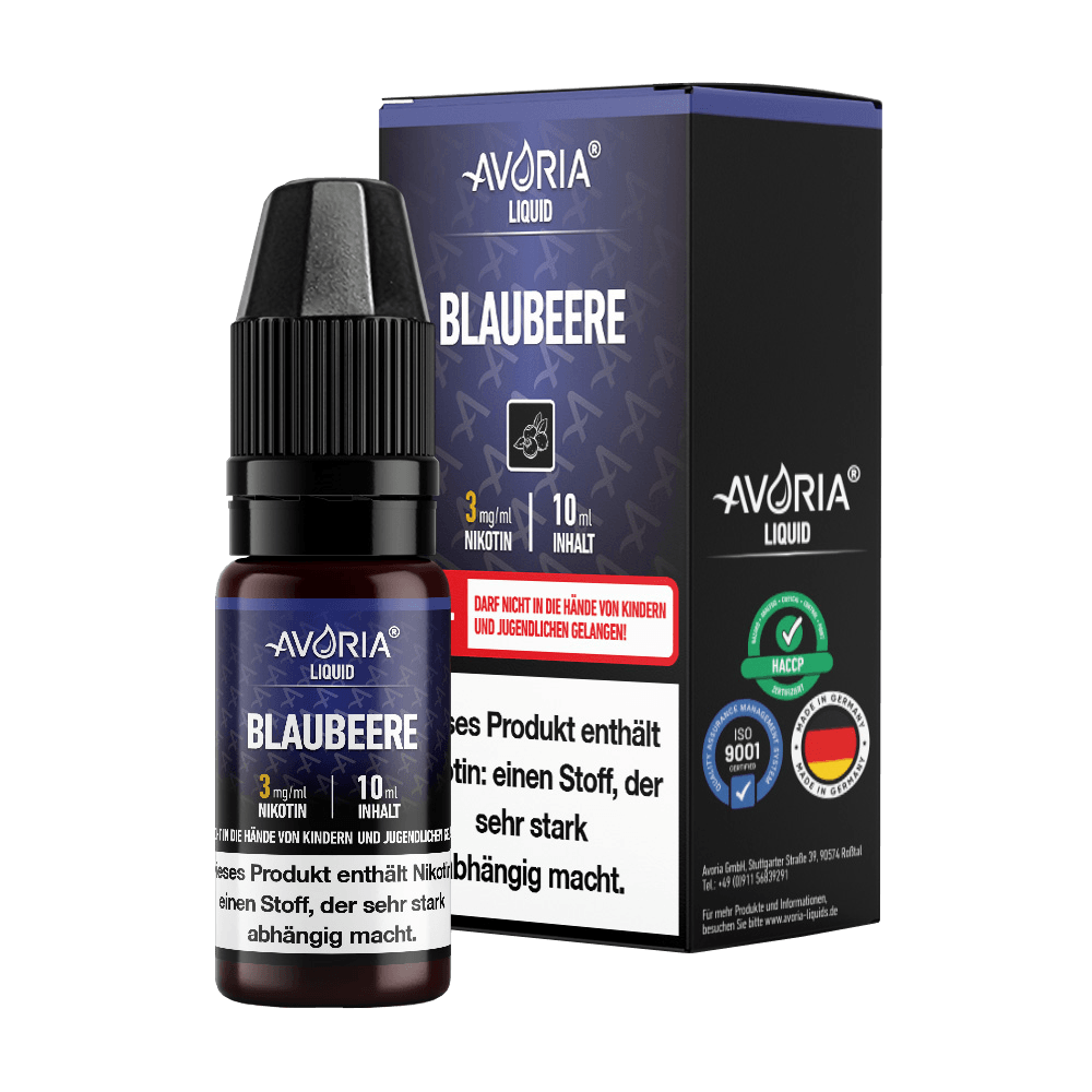 Avoria - Apfel E-Zigaretten Liquid - Blaubeere - Dschinni GmbH