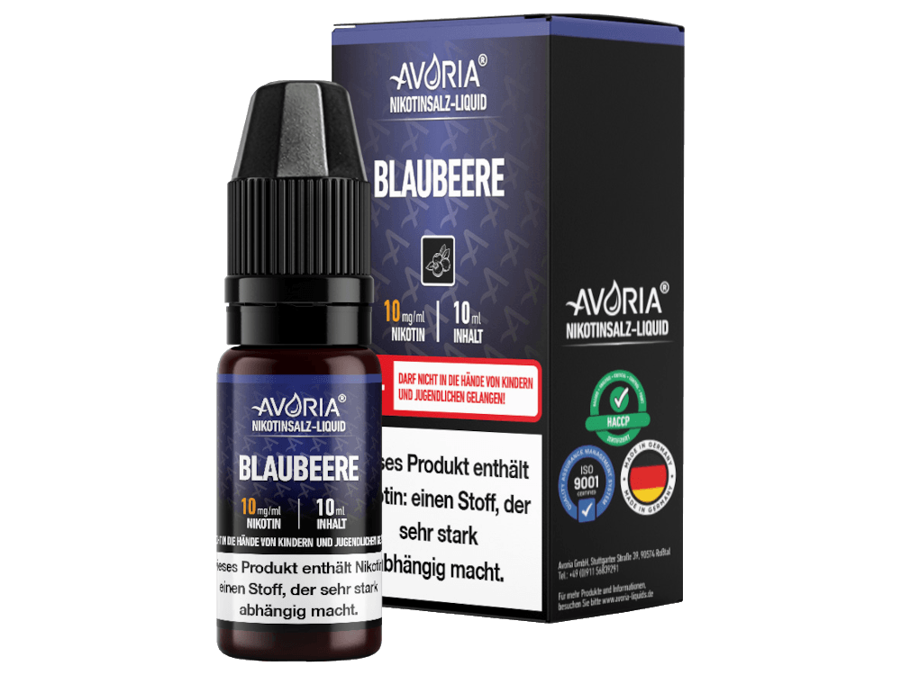 Avoria - Nikotinsalz Liquid - Blaubeere - Dschinni GmbH