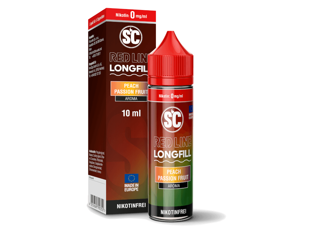 SC - Red Line Longfills 10 ml - Peach Passion Fruit - Dschinni GmbH