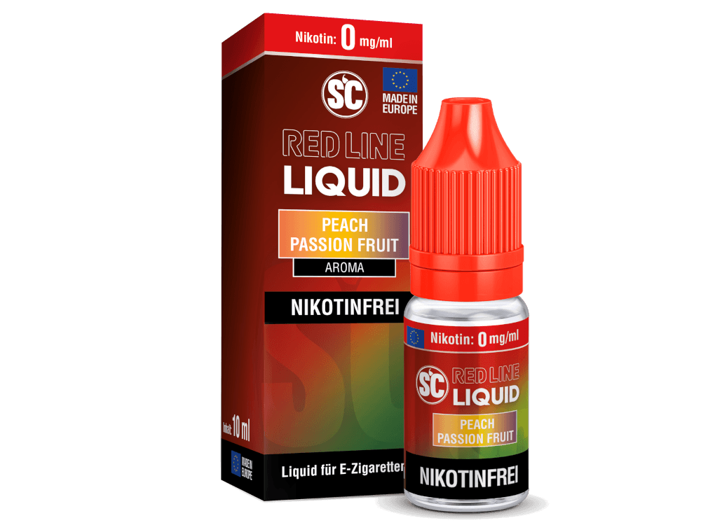 SC - Red Line - Peach Passion Fruit - Nikotinsalz Liquid - Dschinni GmbH